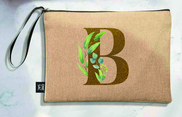 Sac à main Lettre B (Modèles variés) (25 × 18 × 1 cm)